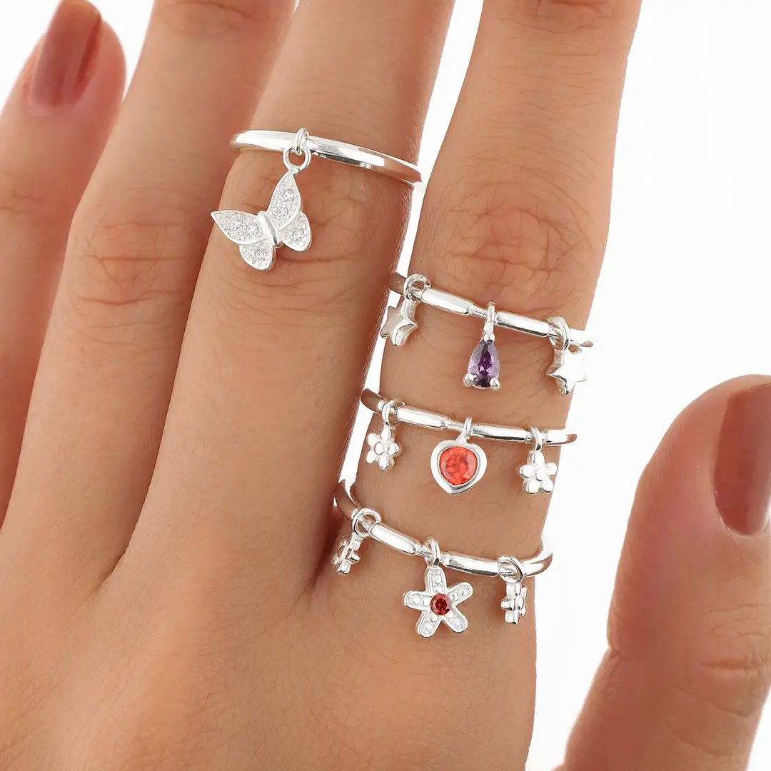 PACK ANILLOS PLATING X4
