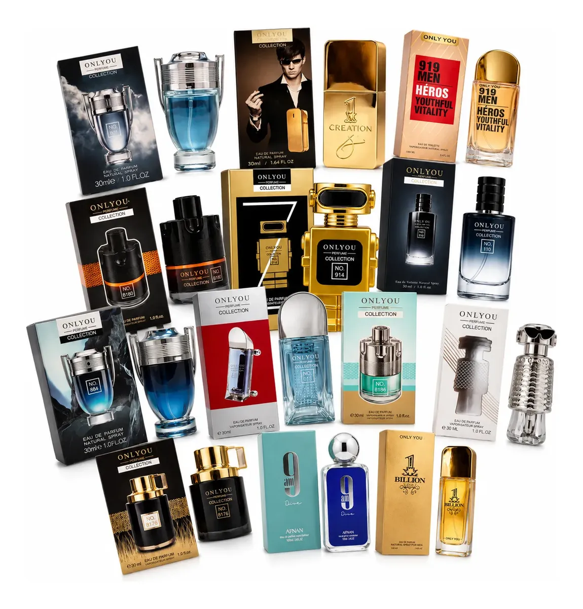 COMB5456- Combo Emprendedor X10 Perfumes Mini De 30 Ml (IMAGEN ILUSTRATIVA)
