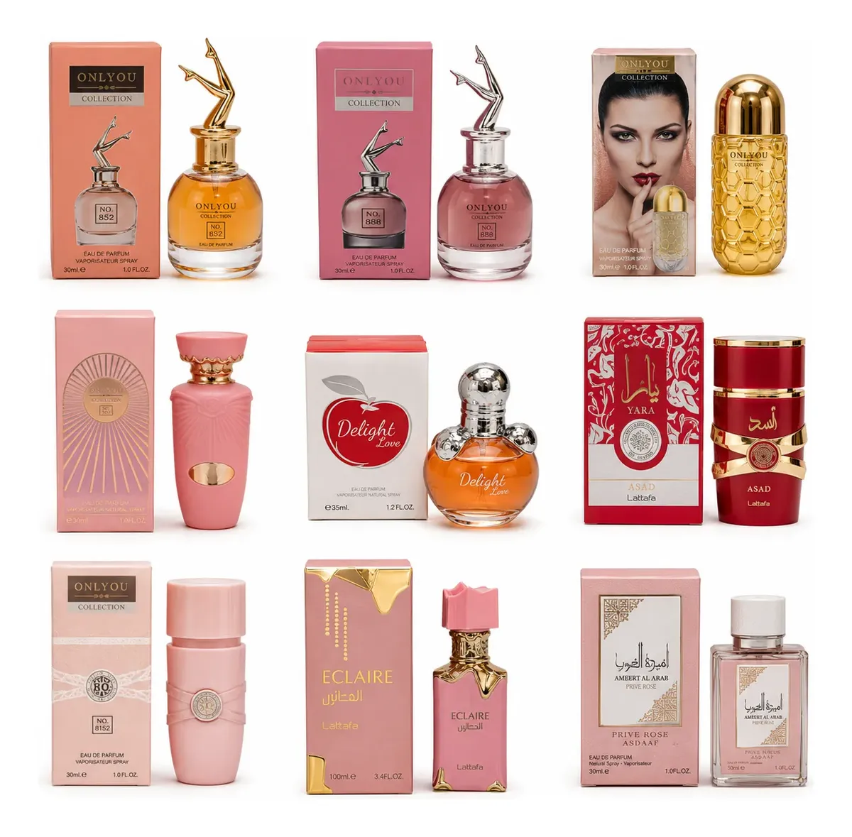 COMB5465- Combo Emprendedor Kit 9 Perfumes Femeninos Surtidos 30 Ml (imagen ilustrativa) - Imagen 5