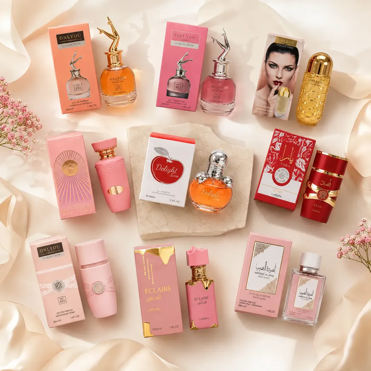 COMB5465- Combo Emprendedor Kit 9 Perfumes Femeninos Surtidos 30 Ml (imagen ilustrativa)
