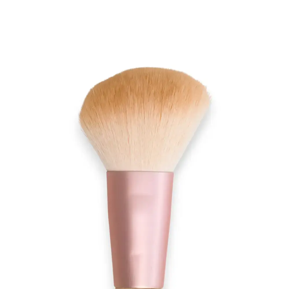 MK020- Brocha De Maquillaje Para Polvo Rose Gold - Mely - Imagen 2
