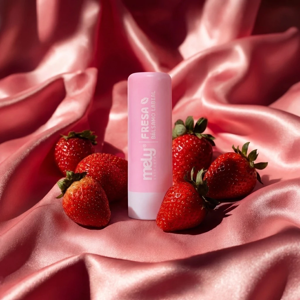 MK039 -Balsamo Labial Hidratante De Frutilla - Mely - Imagen 3