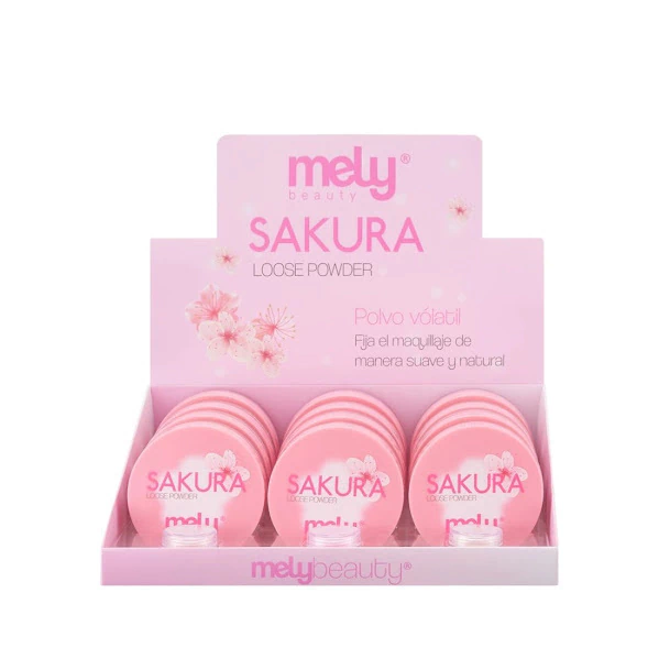 MK017- Polvo Traslúcido Volatil Loose Powder Sakura - Mely - Imagen 3