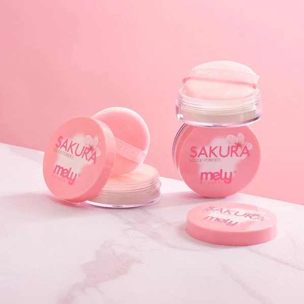 MK017- Polvo Traslúcido Volatil Loose Powder Sakura - Mely - Imagen 4