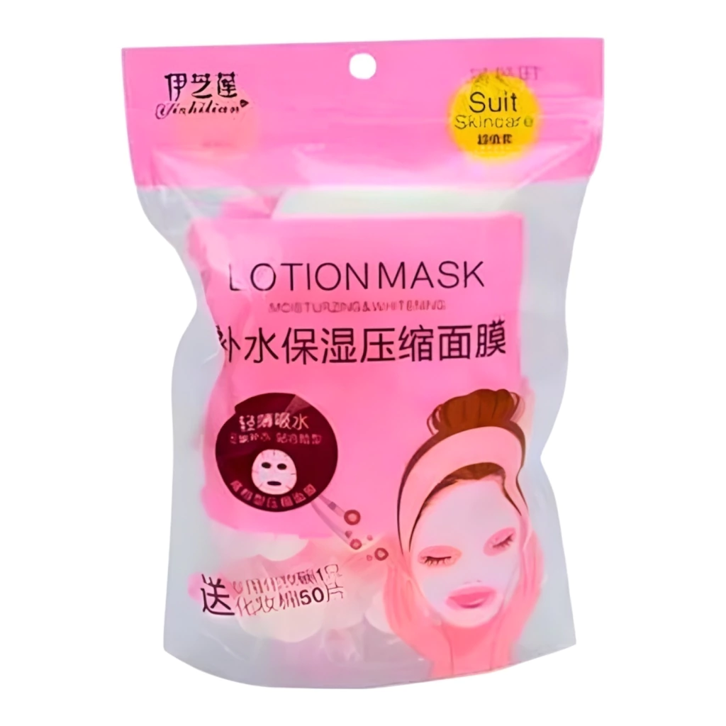 MK048 -Mascarilla Faciales Comprimidas Pack X100 Unidades - Imagen 3