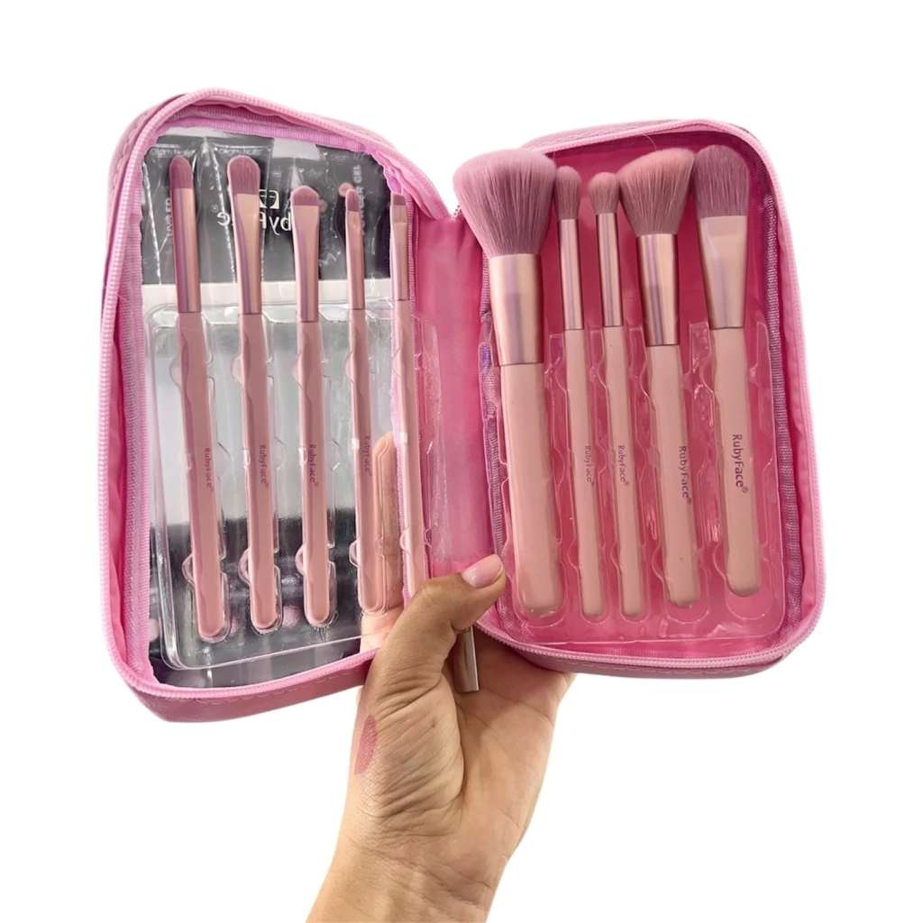 MK002- Brochas Para Maquillaje X10 Unidades - Ruby Face - Imagen 2