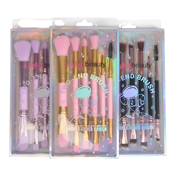 MK011- Brochas De Maquillaje X6 Unidades - Mely. - Imagen 2