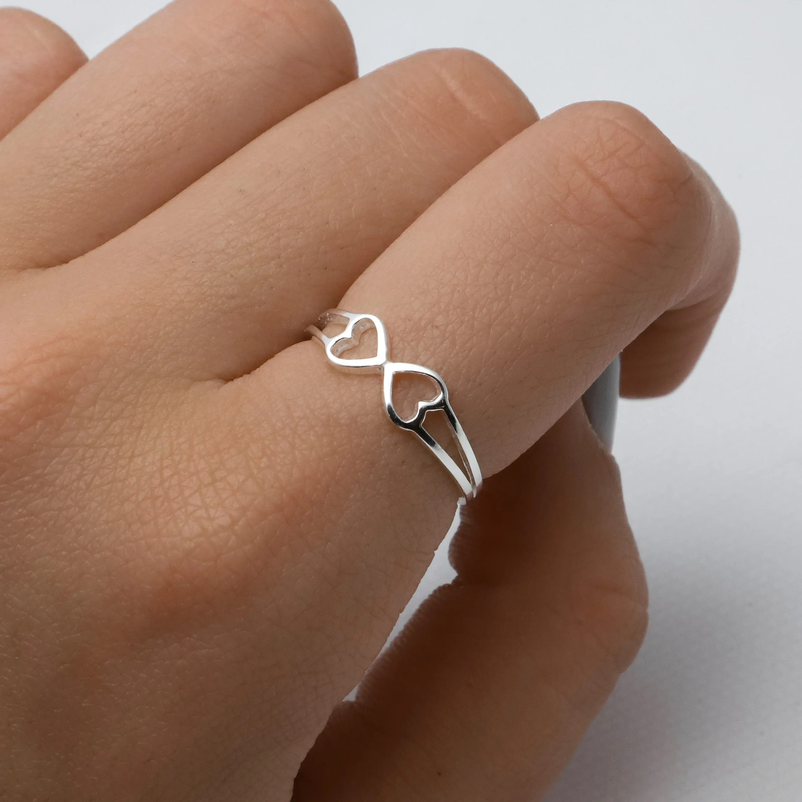 ANILLO DOBLE CORAZON