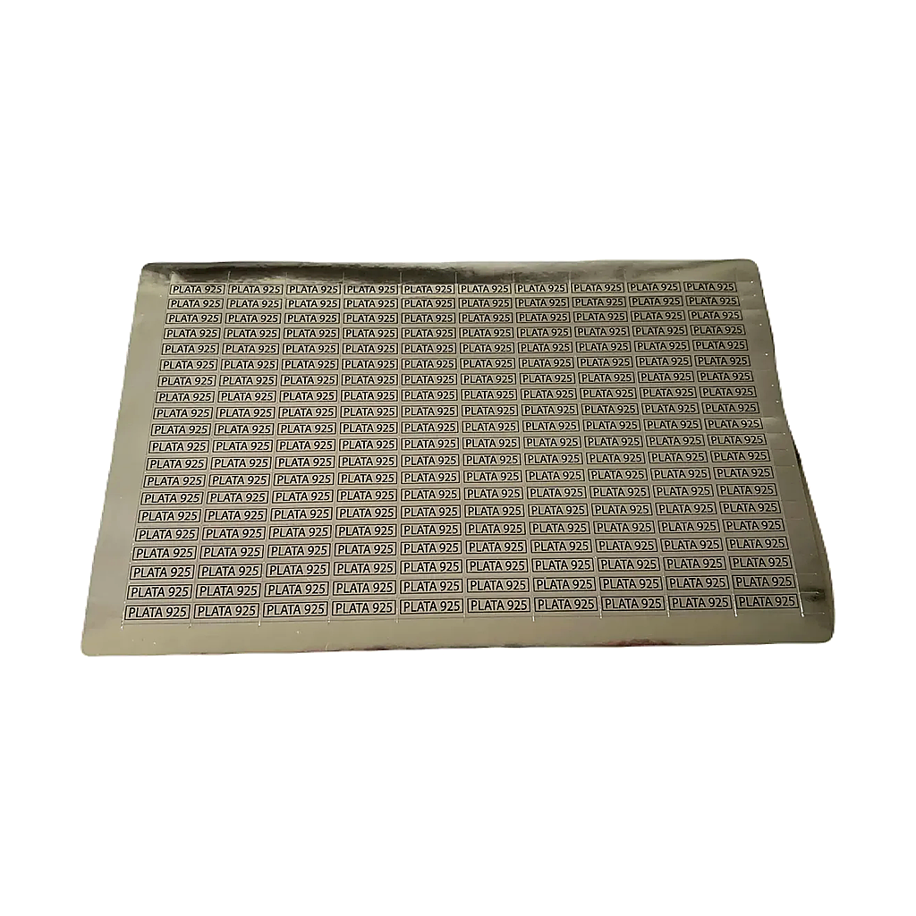 Etiquetas Plata 925 Autoadhesivas X 200 Unidades - ESTPAC020